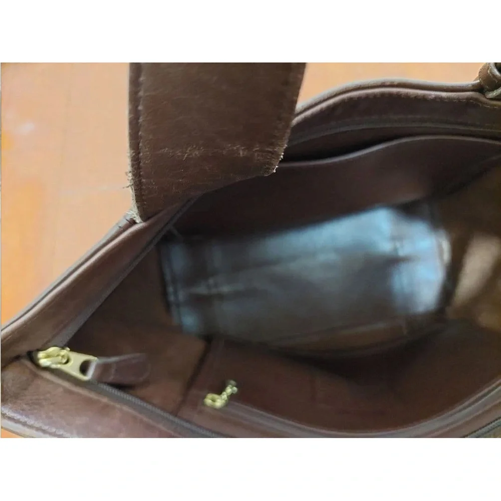 Coach Chocolate Brown Leather Tote - Picture 7 of 14